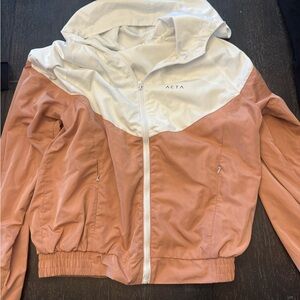 ACTA White Windbreaker Jacket